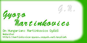 gyozo martinkovics business card